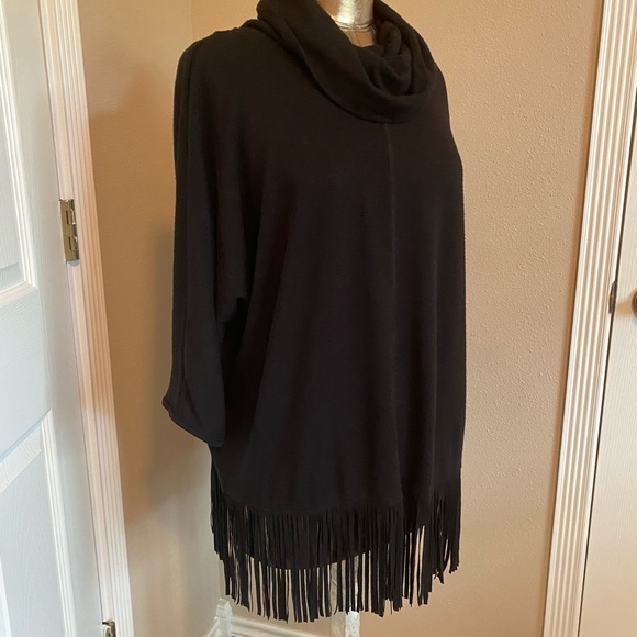 Terre Bleue black cowl neck top - Picture 2 of 4